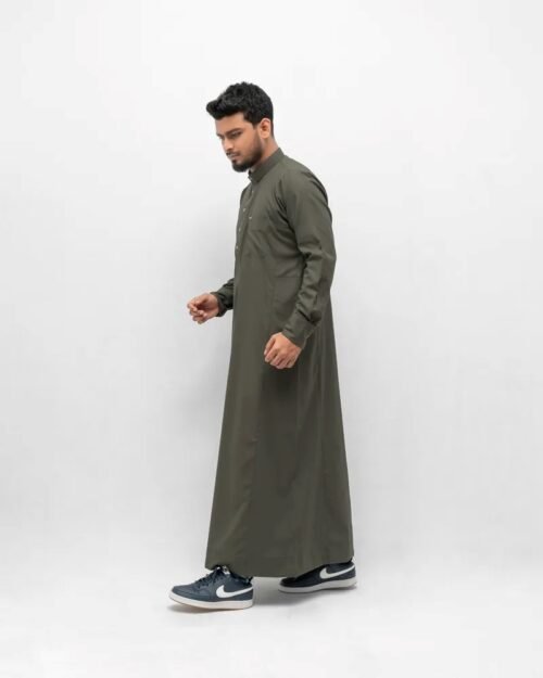 Arabian Platinum Thobe Hunter Green 1