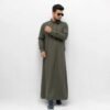 Arabian Platinum Thobe Hunter Green 3