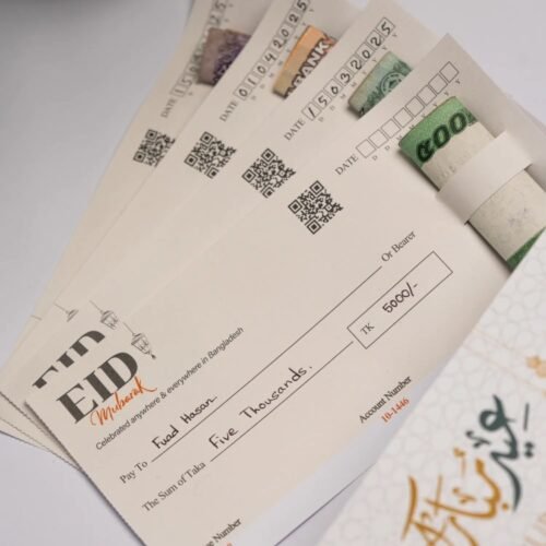 Eid Salami Cheque Book 2025 Edition 3